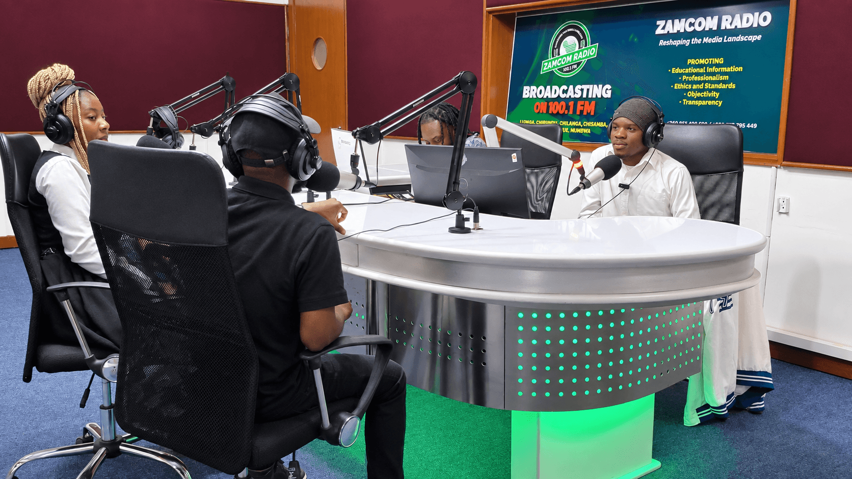Joseph Sichula speaking about innovation at ZAMCOM Radio